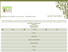 Tablet Screenshot of openarmscounselingcenter.com
